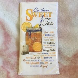 Southern Sweet Tea Flour Sack Kitchen Towel NWT